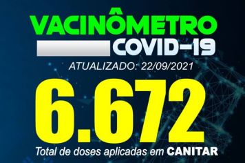 ATUALIZAÇÃO VACINÔMETRO 22/09/2021