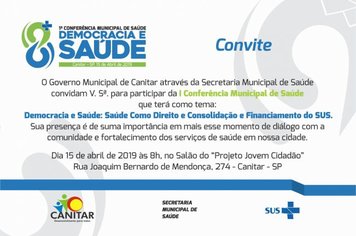 1ª Conferencia Municipal de Saúde
