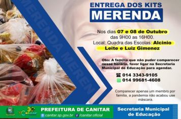 Entrega dos KITS merenda 
