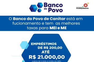 Banco do Povo de Canitar: Sua Oportunidade de Impulsionar seu Negócio!