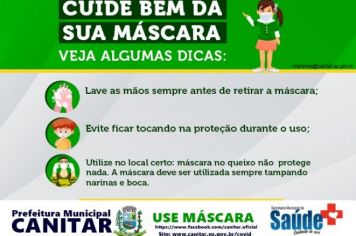Cuide bem da sua Máscara