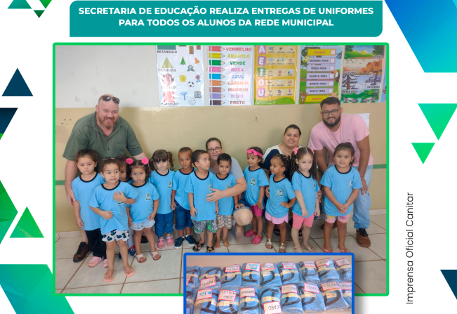 Entrega de Uniformes para alunos da rede municipal 