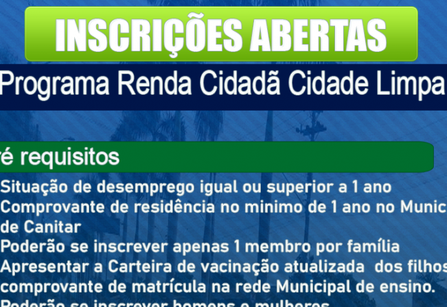 Programa Renda Cidadã Cidade Limpa