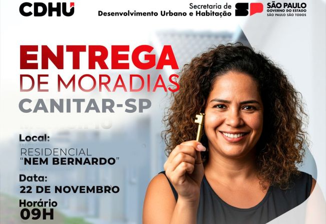 Convite, entrega das casas populares