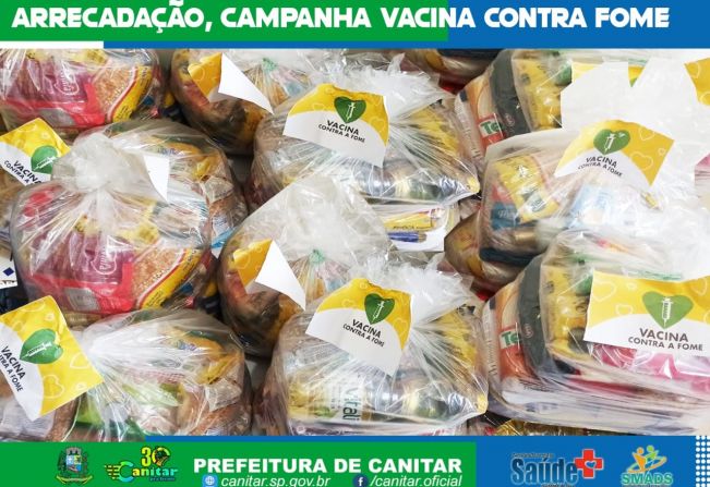 Arrecadação, campanha vacina contra fome 