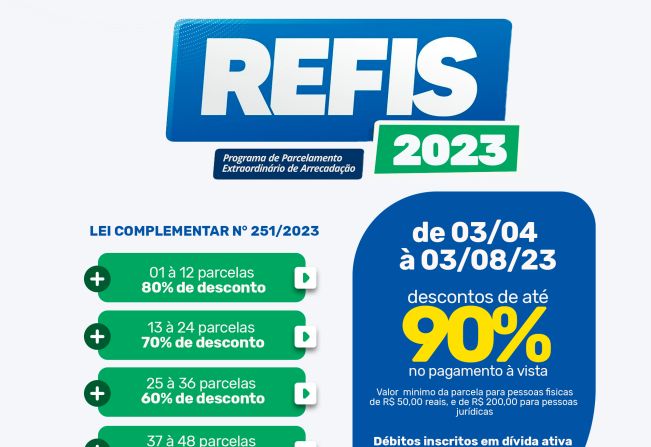 Está aberto a adesão ao REFIS 2023,