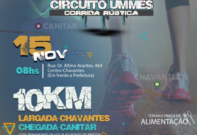 Continua as inscrições para a corrida rústica corre lá e garanta a sua vaga..