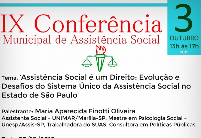 IX Conferência Municipal de Assistência Social