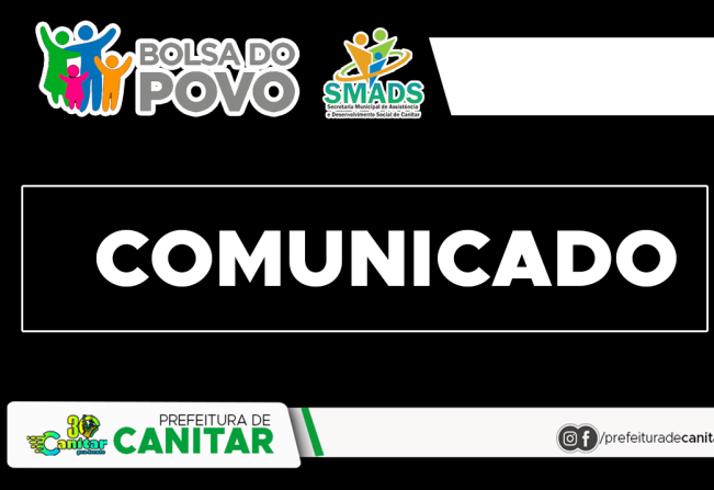 Comunicado (Bolsa Trabalho)