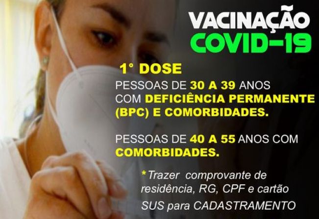 Faixa Etária Vacinação Covid-19