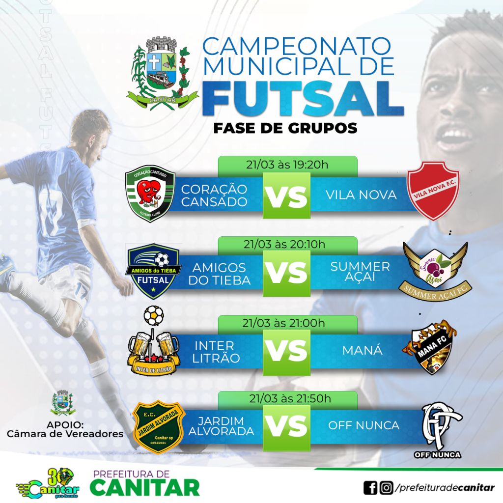 CAMPEONATO MUNICIPAL DE FUTSAL