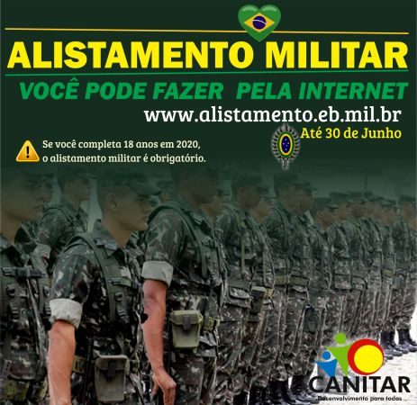 Alistamento militar 2020 pode ser feito pela internet